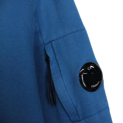CP Company Blue Goggle Lens Cotton Sweatshirt Jumper