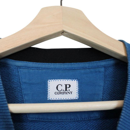 CP Company Blue Goggle Lens Cotton Sweatshirt Jumper