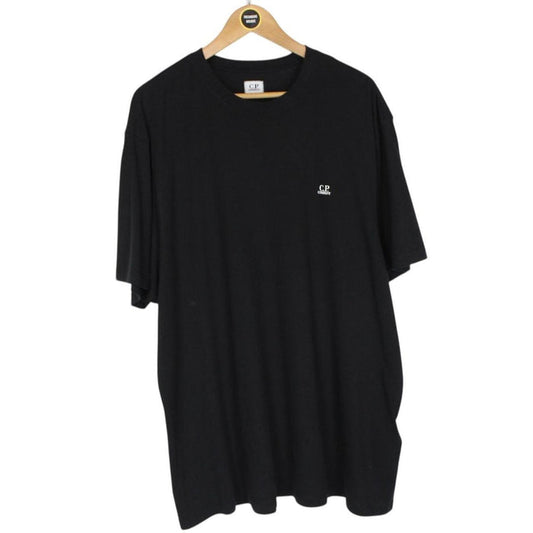 CP Company Black Goggle Print Short Sleeve Cotton T-Shirt