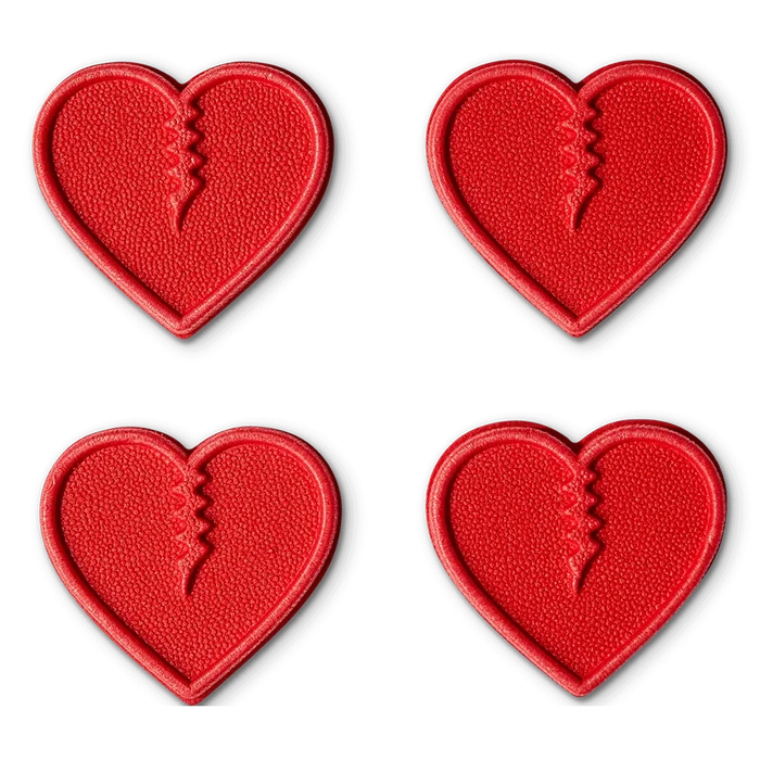 Crab Grab Mini Hearts Stomp Pad Red pure boardshop