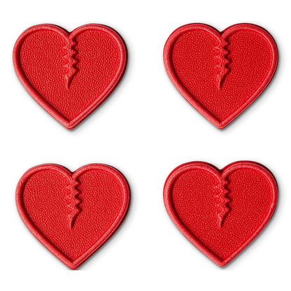 Crab Grab Mini Hearts Stomp Pad Red pure boardshop