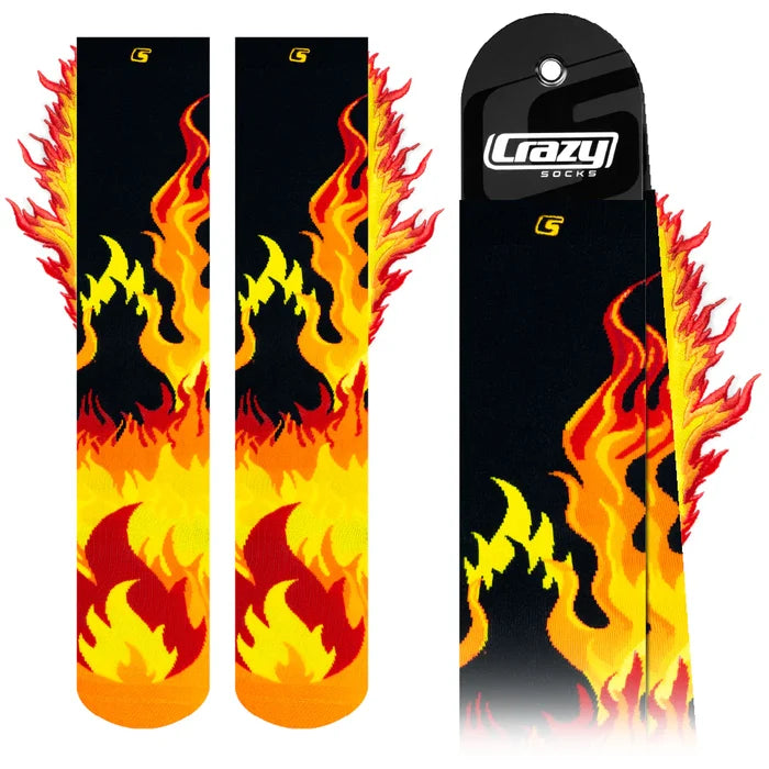 Crazy Socks - FLAME ON