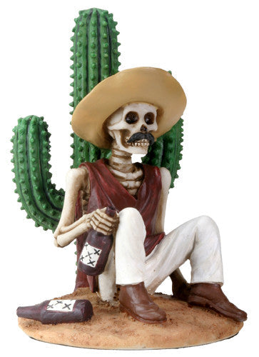 Day of the Dead Boracho with Cactus