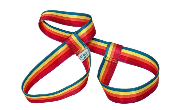 Derby Laces Skate Leash - Rainforest Sunset