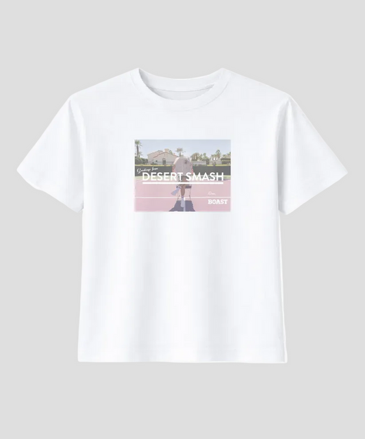 Desert Smash Cropped Tee in White