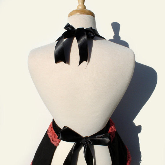 back of Apron on mannequin