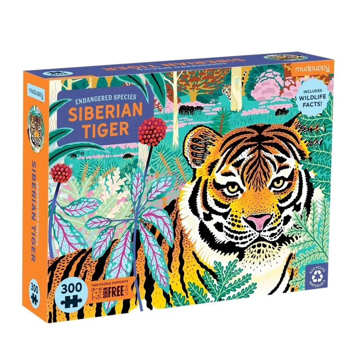 Endangered species Siberian Tiger 300 pieces jigsaw puzzle