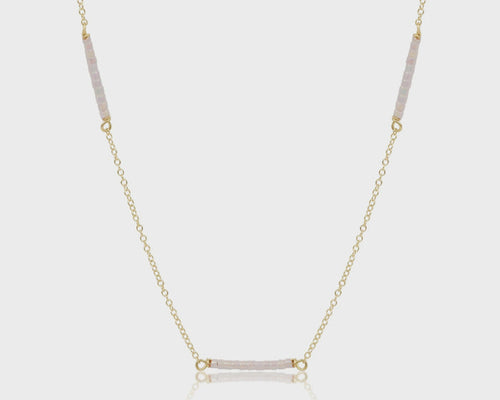 Enewton 15" choker simplicity chain gold - hope bliss - silky white