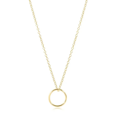 enewton 16" Gold Halo Charm Necklace