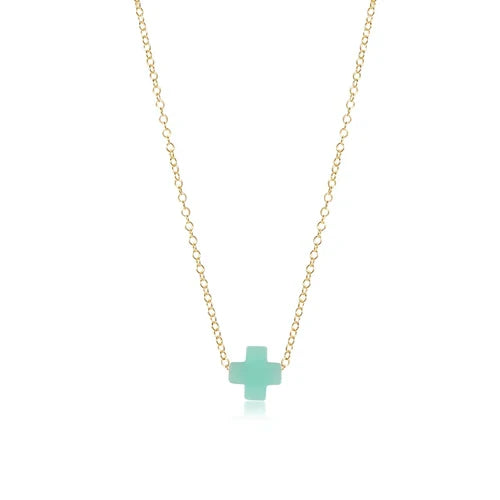 enewton 16" Necklace Gold - Signature Small Cross