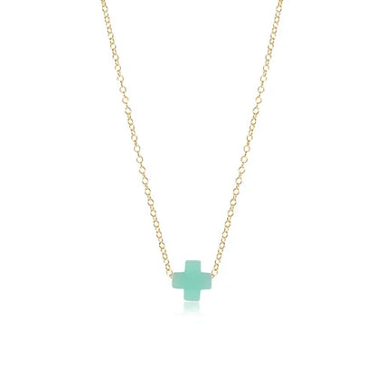 enewton 16" Necklace Gold - Signature Small Cross