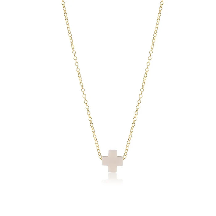 enewton 16" Necklace Gold - Signature Small Cross