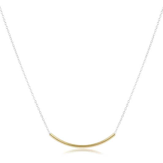 ENEWTON 16" Necklace Mixed Metal- Bliss Bar Gold