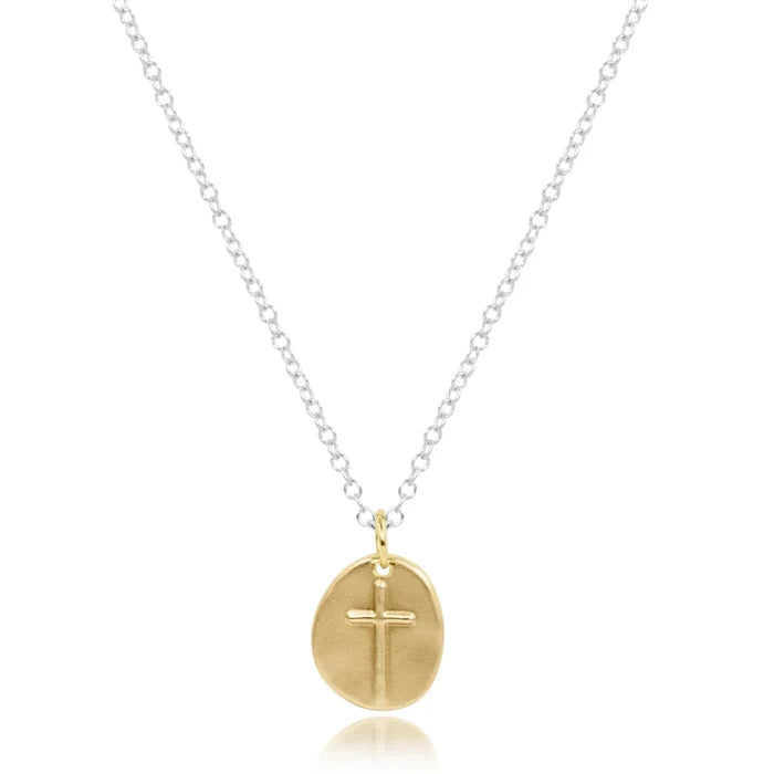 Enewton 16" necklace sterling mixed metal - inspire small gold charm