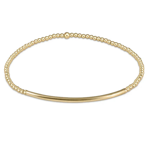 enewton 6.25" Bliss Bar Gold 2mm Bracelet