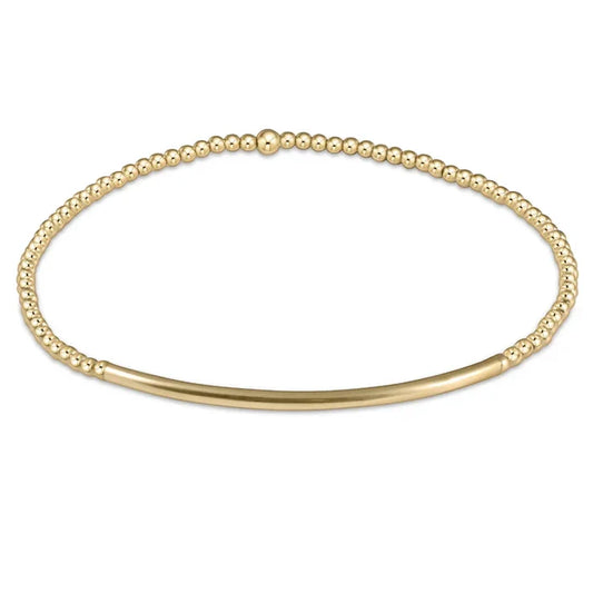 enewton 6.25" Bliss Bar Gold 2mm Bracelet