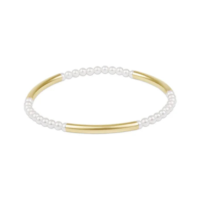 enewton 6.25" Bliss Bar Pattern Pearl 3mm Bracelet