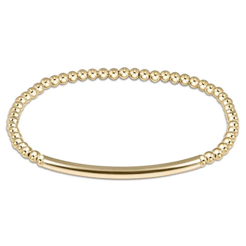 enewton 6.25" Bliss Bar Smooth Gold 3mm Bracelet