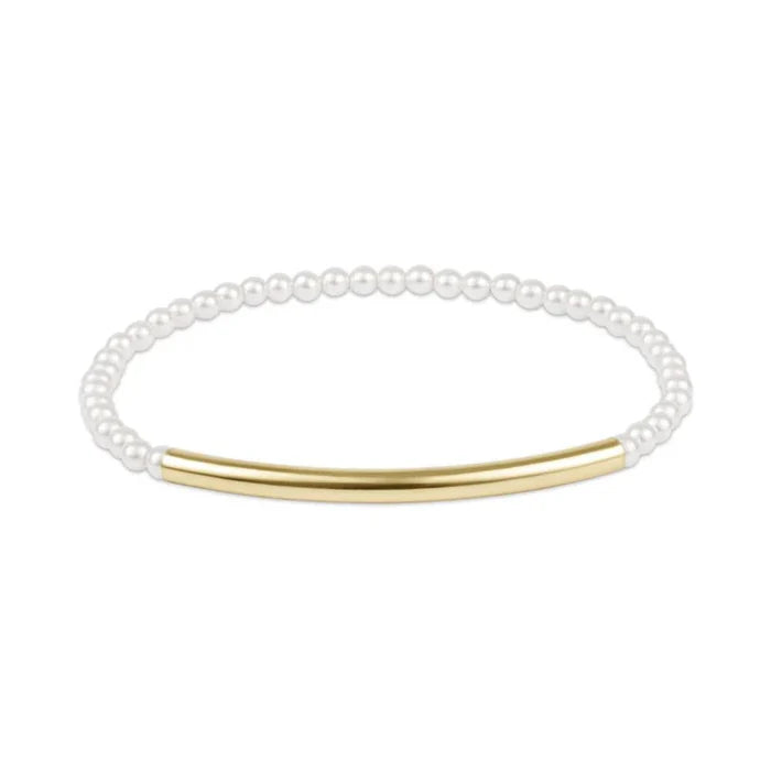 enewton 6.25" Bliss Bar Smooth Pearl 3mm Bracelet
