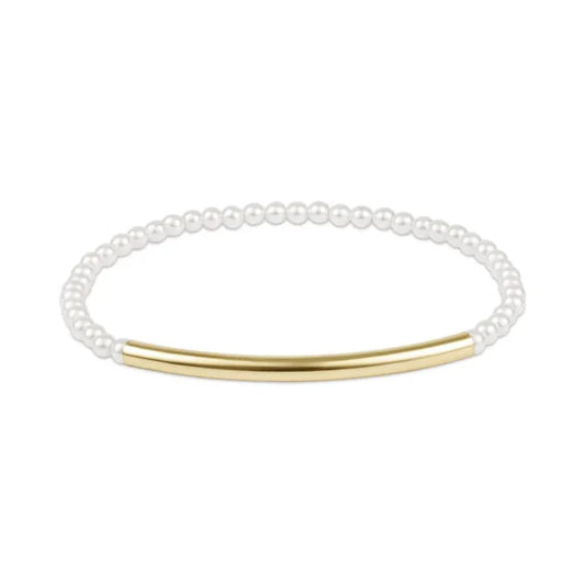 enewton 6.25" Bliss Bar Smooth Pearl 3mm Bracelet