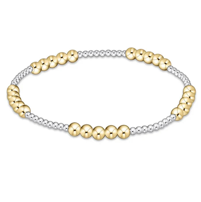 enewton 6.25" Blissful 2mm Mixed Metal 4mm Bracelet