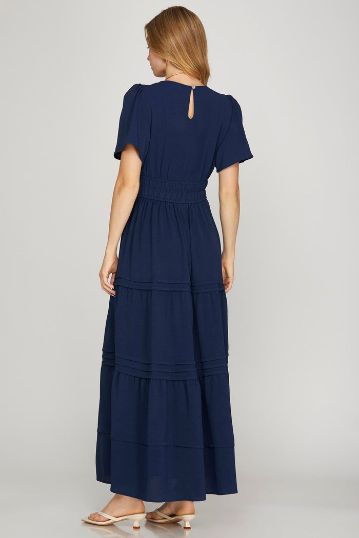 Fashionably Late Dress Navy