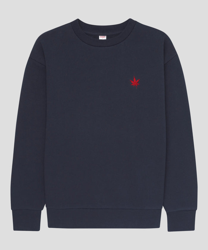 Fleece Crewneck in Navy