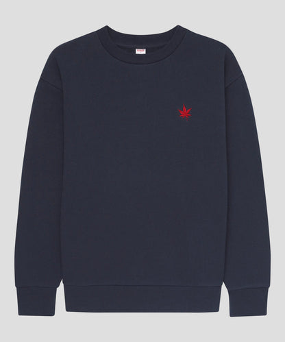 Fleece Crewneck in Navy