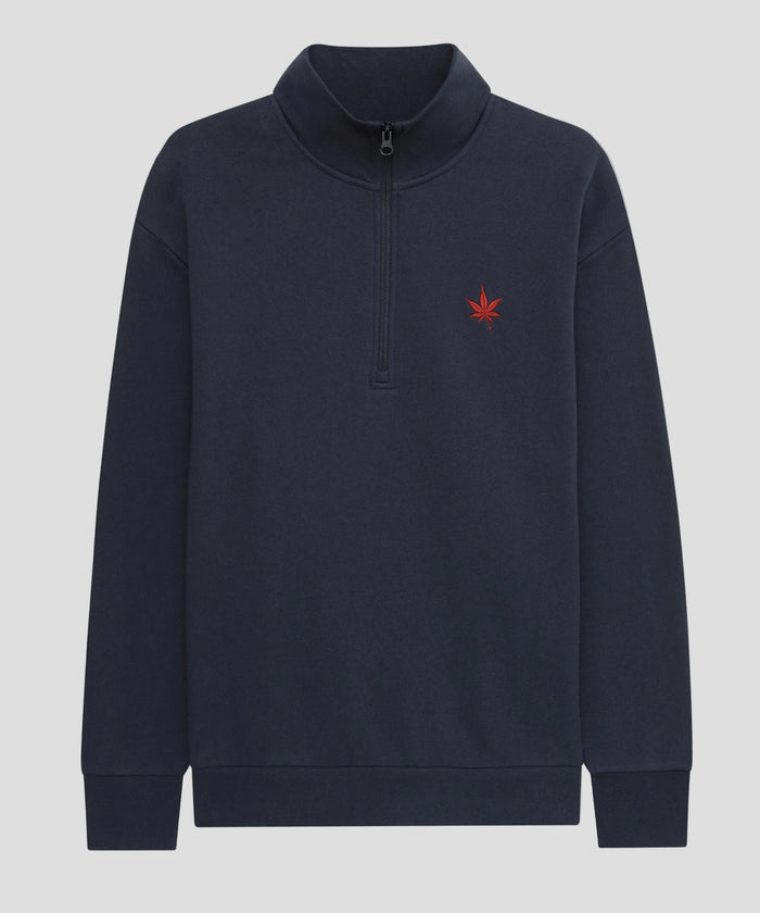 Fleece Zip in Navy