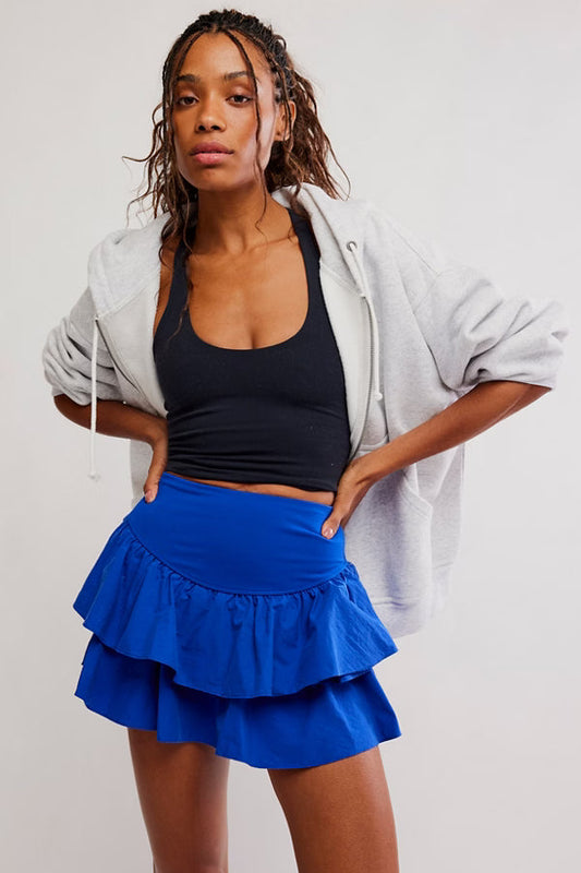 Free People Movement Field Day Skort in Electric Shock Blue