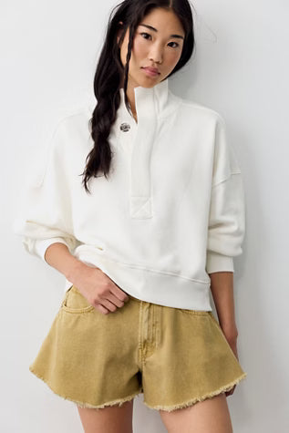 Free People Timeless Pullover in Clean Ivory