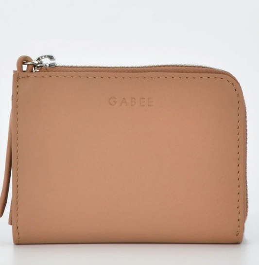 GABEE- Emmi RFID Safe Leather Small Zip Around Wallet