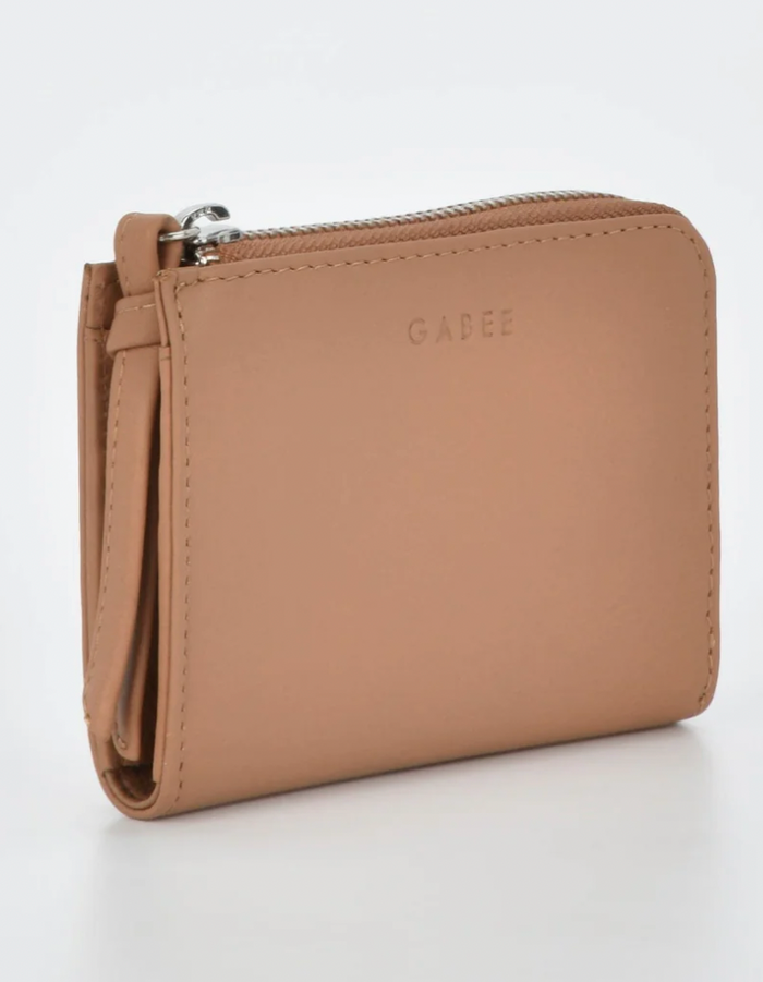 GABEE- Emmi RFID Safe Leather Small Zip Around Wallet