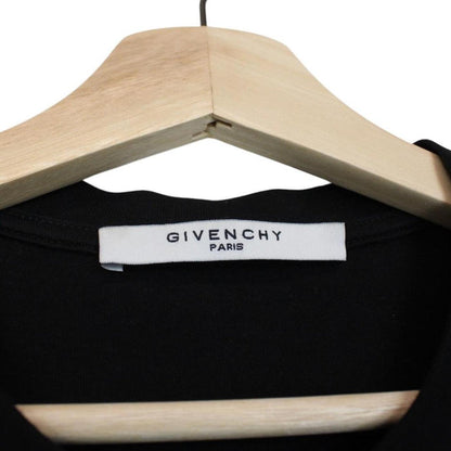 Givenchy black pocket t-shirt featuring multicoloured Rottweiler print and cotton material.