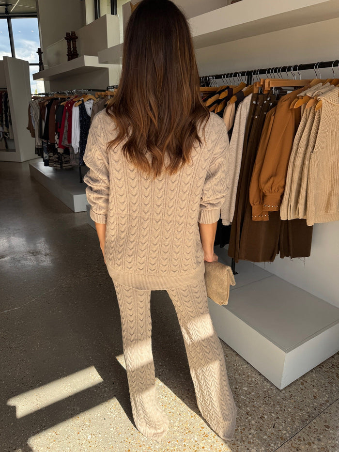 Heather Oatmeal Rhym Joggers - Amor Lafayette