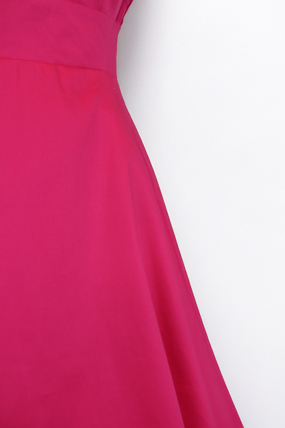 Hot Pink Sweetheart Cocktail Strap Dress w/Pockets XS-3XL