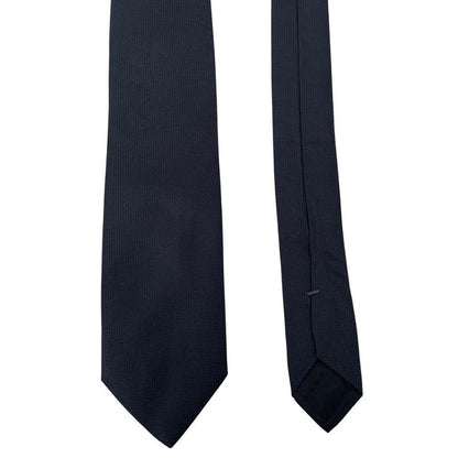 Hugo Boss Navy Blue Silk Silk Tie
