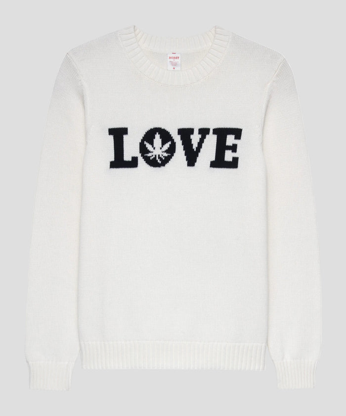 "LOVE" Sweater in Ivory