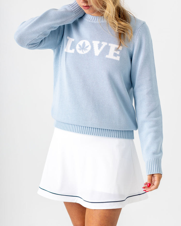 "LOVE" Sweater in Country Air
