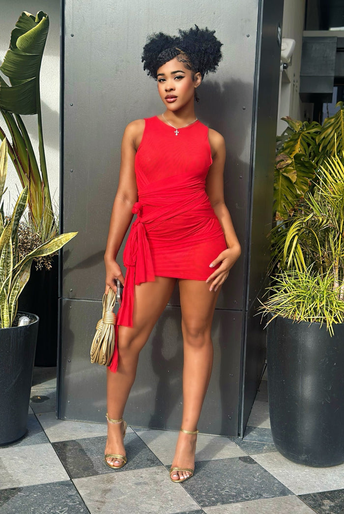 Just The Beginning....Tank Wrap Tie Dress