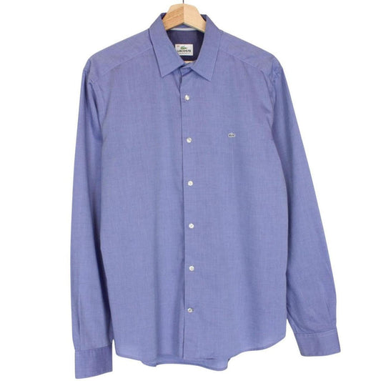 Lacoste Blue Long Sleeve Cotton Shirt