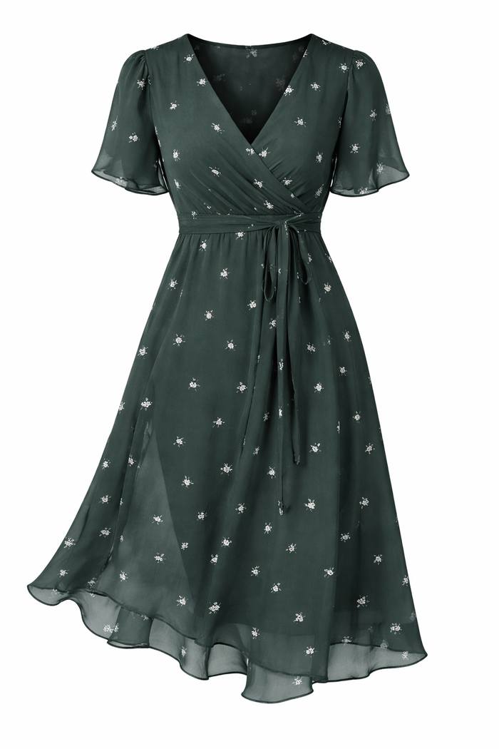 LAVINA – Vibrant Boho Midi Dress