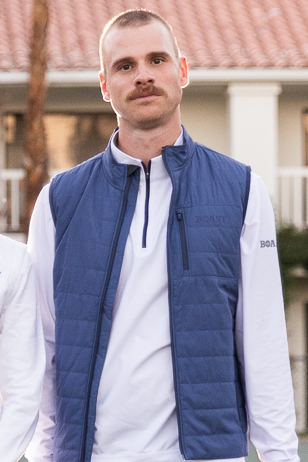 Lightweight Quilted Vest 2.0 in Vintage Blue