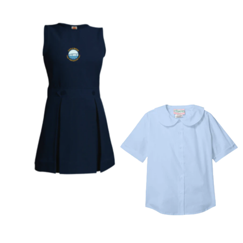 LWP Girl's Jumper & Peter Pan Blouse Bundle (K-2)