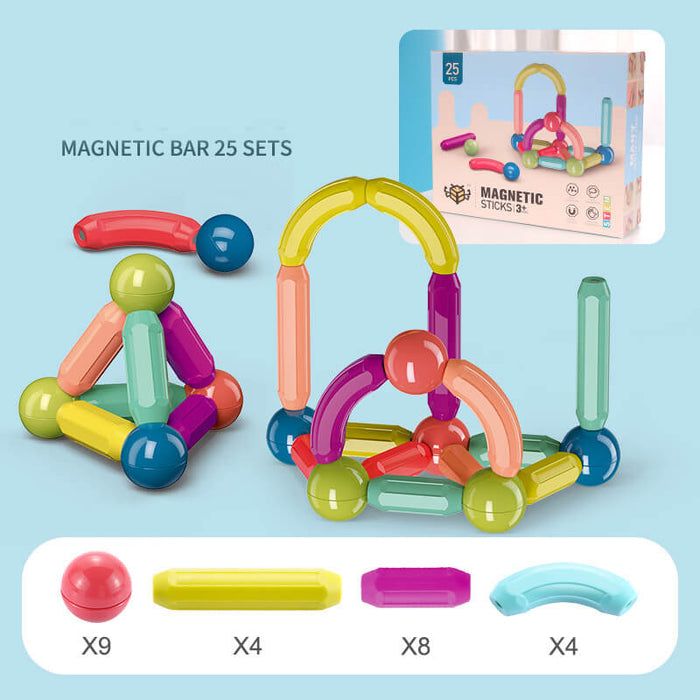 Magnetic Sticks And Balls Building Set | Magnetic Building Toy Set