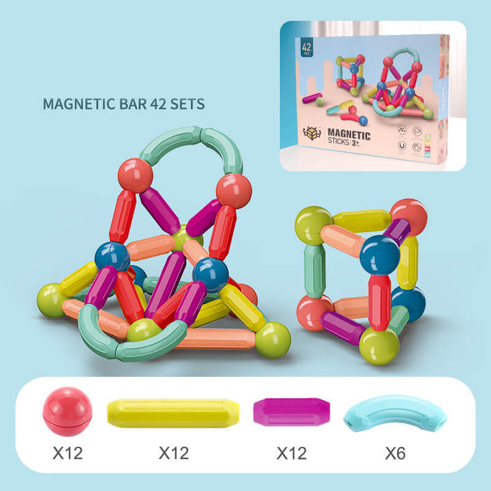 Magnetic Sticks And Balls Building Set | Magnetic Building Toy Set