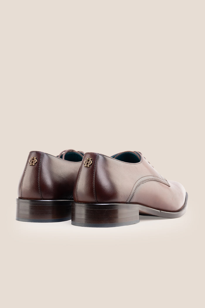 Oswin Hyde's Malcolm brown leather Derby shoe for formal and casual occasions