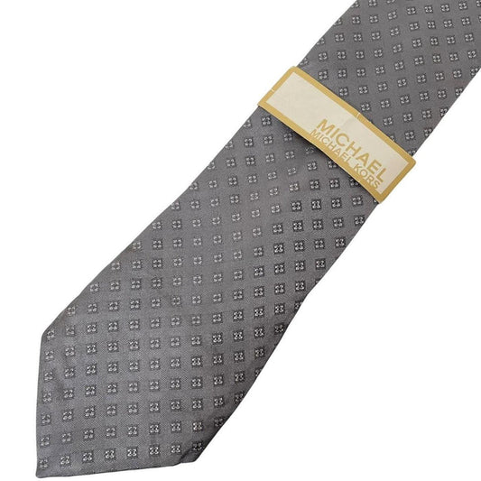 Michael Kors Silver Silk Tie