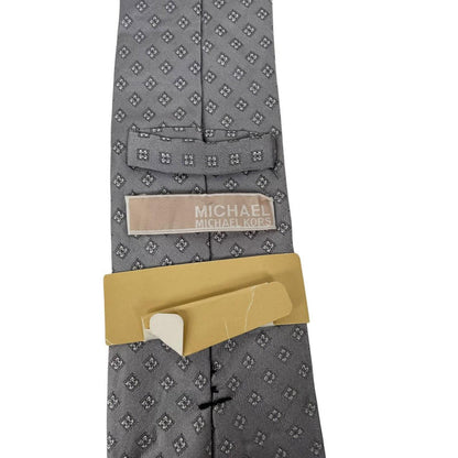 Michael Kors Silver Silk Tie
