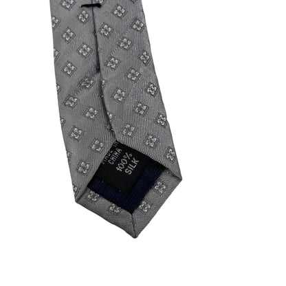 Michael Kors Silver Silk Tie